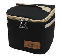 babominimer Lot de pots d'assaisonnement de camping avec 7 bouteilles d'épices en PET et sac de transport Oxford 600D, distributeur d'épices portable pour randonnée, camping, pique-nique (noir)