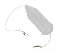 babominimer Mangeoires à capuchon transparent pour pêche à la carpe, cadre fendu, mangeoire en plastique pour asticots, pellets, roulettes, vers de chanvre, plusieurs tailles de 5 g à 15,5 g (35 x 108