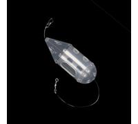 babominimer Mangeoires à capuchon transparent pour pêche à la carpe, cadre fendu, mangeoire en plastique pour asticots, pellets, roulettes, vers de chanvre, plusieurs tailles de 5 g à 15,5 g (26 x 72
