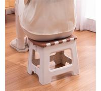 babominimer Marchepied pliable avec pieds en caoutchouc antidérapants, construction en plastique robuste, design ergonomique pliable pour cuisine, salle de bain, chambre, bureau, jardin, camping (bleu