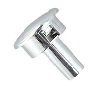 babominimer Mécanisme de chasse d'eau chromé à bouton-poussoir avec couvercle de support, compatible avec système Storm 33A, design moderne (A)