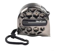 babominimer Mètre ruban anti-rétractable en acier inoxydable avec design creux et résistant au sable, double métrique et pour échelle impériale, anti-reflets pour une lecture facile de la lame F (7,5