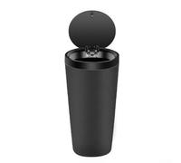 babominimer Mini poubelle de voiture en plastique pour voitures et camions, petite poubelle portable en ABS compatible avec tous les véhicules, organiseur de litière compact pour voiture (noir)