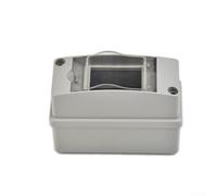 babominimer Mini unité consommateur pour garage 2 voies 40 A 30 mA RCD avec 2 MCB Boîte à fusibles IP65 étanche à la poussière Boîtier en plastique blanc (2 voies)