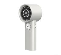 babominimer Mini ventilateur à affichage numérique avec puce de protection AI, technologie de moteur sans balais, alimenté par batterie rechargeable, appareil de refroidissement portable pour un usage