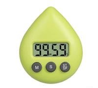 babominimer Minuteur étanche et de douche avec fonction mémoire, dos magnétique et trou de suspension, horloge de compte à rebours compacte pour la cuisine, la pâtisserie, la salle de bain et (jaune