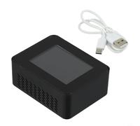 babominimer Moniteur de qualité de l'air intérieur WiFi 9 en 1 Détecteur de température d'humidité PM2,5 PM10 Testeur de formaldéhyde Écran réel ABS (Noir)