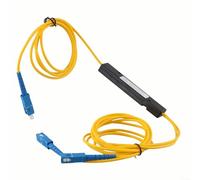 babominimer Monomode pour répartiteur de fibre optique SC/UPC 1 à 2 cochons Boîte de jonction en ABS pour réseaux FTTH Cordon de 1,2 m