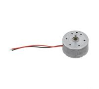 babominimer Moteur RK-300C RF-300CA-12350 DC, 1,5 V-6 V, 9000 tr/min, moteur rond de 24 mm, convient pour les ventilateurs de bricolage et les projets solaires, moteur de démarrage à faible courant