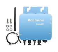 babominimer MPPT Onduleur de réseau solaire 600 W 800 W DC20-60 V vers AC 230 V Onde sinusoïdale pure avec surveillance WiFi IP65 Boîtier étanche en alliage d'aluminium pour panneau solaire (800 W)