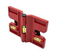 babominimer Niveau de poteau magnétique réglable avec sangle pour alignement horizontal et vertical, 3 fioles pliantes pour tuyaux métalliques, poteaux en bois ou en béton, w