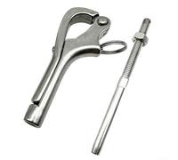 babominimer Options de taille : crochet en acier inoxydable 316 à dégagement rapide pour balustrades de sécurité marine et matériel en acier sur bateaux 6 de plus de 8/10 mm Pélican ouvert (8 mm)