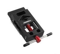 babominimer Outil de guidage de fourche en alliage d'aluminium et de tige de selle avec lames en acier inoxydable, design surdimensionné pour des coupes stables et précises de la fibre de carbone