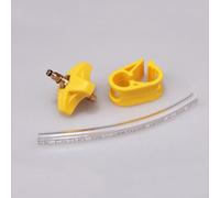 babominimer Outil de purge de joint de remplissage d'huile pour guider le niveau RSC, frein à disque rouge, adaptateur de kit de purge d'huile DOT, matériau ABS jaune