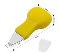 babominimer Outil d'ouverture de boîtier arrière de montre avec lame de levier et extracteur de couverture, construction en métal et plastique, poignée jaune, léger et portable, montre professionnelle