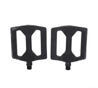 babominimer Pédales de montagne en fibre de nylon avec tige en acier et roulements DU, pédales larges antidérapantes pour cyclisme de route, compatibles avec clé de 15 mm et M6 (noir)