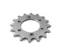 babominimer Pignon fixe 16T pour support de frein à disque de vélo, compatible avec chaîne de 1,27 cm x 0,3 cm, pignon en acier argenté boulonné