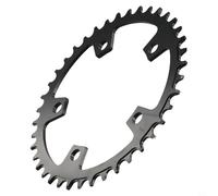babominimer Plateau de pédalier 110BCD pour vélo de route 5 boulons étroit et large en alliage d'aluminium CNC pour vélos 9/10/11 vitesses, noir (40T)