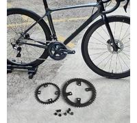 babominimer Plateau double 53-39T 110BCD asymétrique AL7075-T651 compatible avec manivelles 105 R7000, Ultegra R8000, R9100, 10/11/12 vitesses (53-39t)