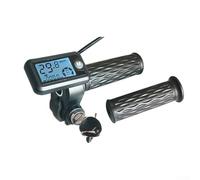 babominimer Poignée d'accélérateur E-For 36 V-72 V avec écran LCD pour vélo électrique, longueur du câble de 170 cm, matériau ABS, couleur noire (A)