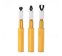 babominimer Poignée de coupe d'angle en alliage d'aluminium avec 3 lames pour soudure de sol en vinyle et PVC, outil professionnel de nivellement des électrodes (jaune)