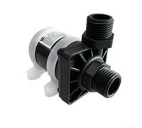 babominimer Pompe d'appoint sans balais CC 12 V 24 V pour énergie solaire ou batterie, pompe à eau à filetage vertical haute efficacité avec tête de 5 à 7 m, débit 600-800 l/h, étanchéité IP68, (7 m)