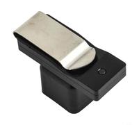 babominimer Porte-craie magnétique en alliage d'aluminium pour queue de billard avec aimant puissant et clip ceinture pour un accès rapide et une protection de la craie, bleu