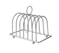babominimer Porte-pain en acier inoxydable pour tranches - Support de service durable de qualité alimentaire avec pieds surélevés - Design rectangulaire pour la maison, la cuisine, le café ou le