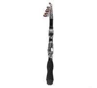babominimer Pour mini canne à pêche en carbone 0,9 m/2,1 m avec anneaux de guidage en céramique et poignée en EVA, bâton de mer compact pour la pêche en étang, rivière, lac (1,5 m)