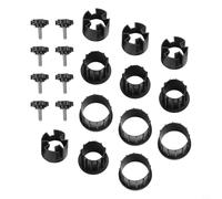 babominimer Quincaillerie de voile d'ombrage pour base de parasol - Accessoires de rechange avec vis M8 - Plastique PEHD et acier inoxydable - Trou de 38 mm/48 mm (2 pièces)