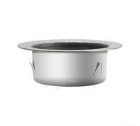 babominimer Raccord de tuyau à bride murale en acier inoxydable pour systèmes de ventilation, robinet à bride en métal 304 pour conduits, hydroponie ou ventilateurs extracteurs, temps et haut (75 mm)