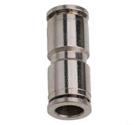 babominimer Raccord pneumatique en laiton plaqué nickel avec corps en cuivre pur, rotation à 360 degrés, filetage pré-revêtu de PTFE pour un joint étanche (PU10)