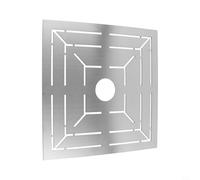 babominimer Règle d'évacuation de sol en acier inoxydable en forme de fleur 20 x 20 cm/30 x 30 cm Localisateur de mesure multifonction pour une coupe et un placement précis dans l'amélioration de la