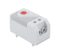 babominimer Régulateur de température réglable de 0 à 60 °C sur rail DIN bimétallique Interrupteur thermostat mécanique pour chauffage électrique ou ventilateur de refroidissement dans les armoires de
