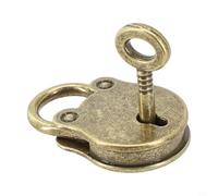 babominimer Rétro Cartoon Bear Cadenas avec clé, Vintage Antique Bronze Alliage de Zinc Serrure pour Sac à Main Valise Craft Diary Boîtes à Bijoux Décoration - Mignon