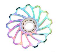 babominimer Roue de guidage de dérailleur arrière CNC 13T-17T avec roulement en porcelaine pour route de montagne pour vélo 8/9/10/11 vitesses (13T coloré)