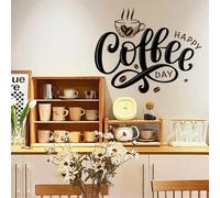 babominimer Rouleau pour salon et chambre à coucher Décoration de fond sur le thème du café Autocollant mural amovible en PVC 30 x 50 cm Finition mate pour une application facile et