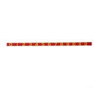 babominimer Ruban à mesurer étanche en PVC de 120 cm pour une mesure précise de la taille, règle de pêche pliable et portable avec étalonnage clair, design compact pour les pêcheurs à la ligne (rouge)