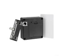 babominimer Serrure de porte en bois invisible sans clé avec carte IC et accès NFC, serrure de sécurité électronique pour armoire, tiroir ou casier, design d'installation, sécurisé