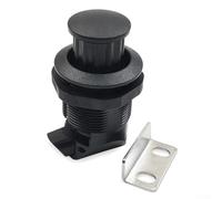 babominimer Serrure de porte rotative intégrée pour yacht de véhicule récréatif avec mécanisme de verrouillage sans clé, construction durable en plastique et en métal pour armoires, tiroirs, CH (noir)