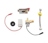 babominimer Solénoïde automatique infrarouge pour capteur d'urinoir DC 6 V Économie d'eau Chasse d'eau avec réglage de la distance 30-100 cm Argent (B)