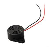 babominimer Sonnerie d'alarme électronique CC 3 V-24 V avec son continu, module bip sonore fort de 100 dB, boîtier en plastique noir, conception de borne à 2 fils pour industriel