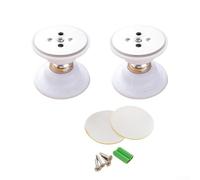 babominimer Support de butée magnétique de porte de camping-car et remorques de voyage, sans perçage, barrière de porte anti-collision ABS, fermeture silencieuse et sûre pour chambre à coucher (blanc)