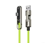 babominimer Support de charge rapide USB-C de 240 W et câble de données, construction en alliage de zinc et silicone, design compact 17 x 13 x 3 cm, compatible avec (vert)