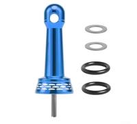 babominimer Support de moulinet de pêche en alliage d'aluminium 54 mm avec joint et caoutchouc étanche, compatible avec pièces de moulinet et réparation, lisse (bleu)
