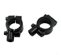 babominimer Support de rétroviseur de guidon de moto M10 noir 25 mm en alliage d'aluminium pour CNC format intégré pour guidon de 2,5 cm avec finition anodisée antirouille