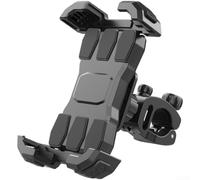 babominimer Support de téléphone pour moto résistant aux chocs avec rotation à 360 ° résistant aux vibrations pour téléphones de 4,7 à 7,2", guidon de 15 à 40 mm, noir