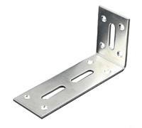 babominimer Support d'étagère en métal pour étagères d'angle robustes industrielles en forme de L, 3 tailles S/M/L, acier laminé à froid, aspect rustique recyclé, compatible avec (M)