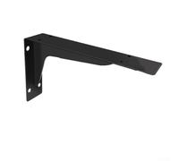 babominimer Support triangulaire robuste pour étagères murales et comptoirs, support avant en acier laminé à froid avec revêtement résistant à la rouille, noir (lot de 1) (35,6 cm)