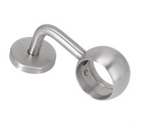 babominimer Supports de main courante d'escalier en acier inoxydable avec finition chromée polie pour tubes ronds de 38 mm, 42 mm et 50 mm, vis non visibles (42 mm)